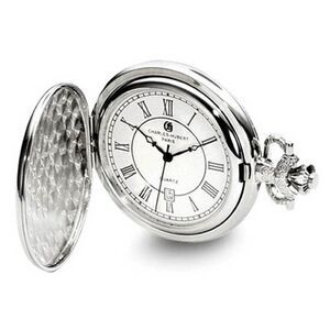 Charles Hubert Chrome-finish Oval Shield Design Pocket Watch 47mm